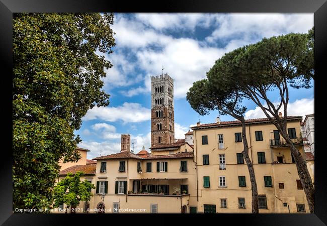 Lucca, Tuscany - View over Old Town (Italy) Framed Print by Frank Bach