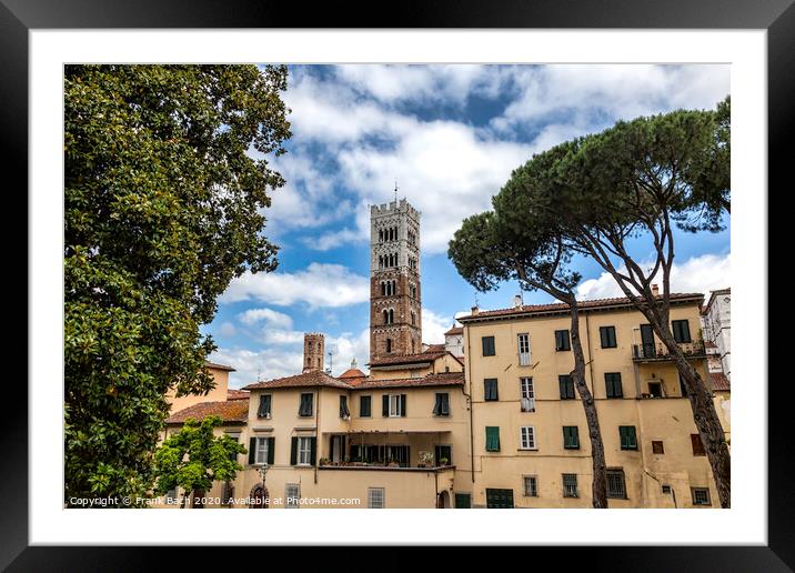 Lucca, Tuscany - View over Old Town (Italy) Framed Mounted Print by Frank Bach