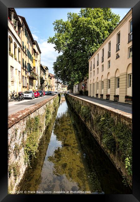 Lucca, Tuscany, Italy. Streets and canals Framed Print by Frank Bach
