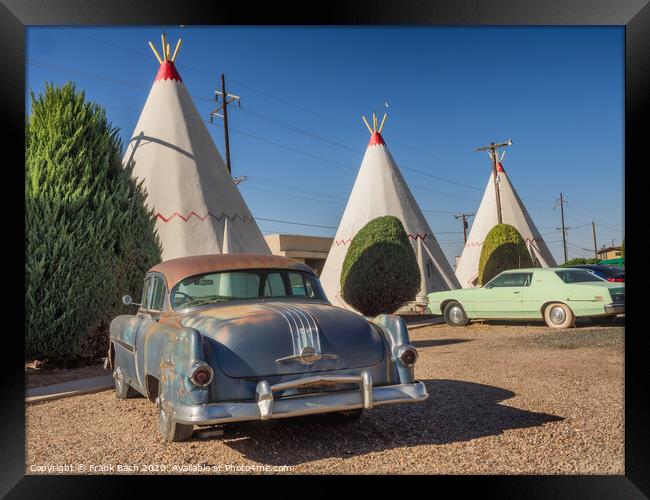 Wigwam hotel on Route 66 in Holbrook Arizona Framed Print by Frank Bach