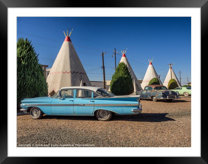 Wigwam hotel on Route 66 in Holbrook Arizona Framed Mounted Print by Frank Bach