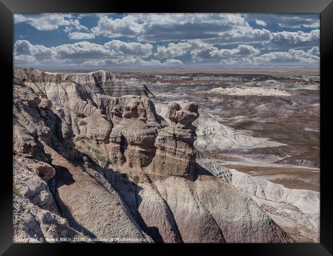 Blue Mesa in Painted Desert near Holbrook, Arizona Framed Print by Frank Bach