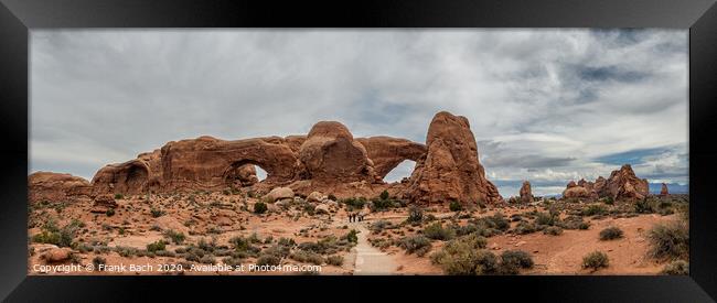 Window Arch in Arches National Monument, Utah Framed Print by Frank Bach