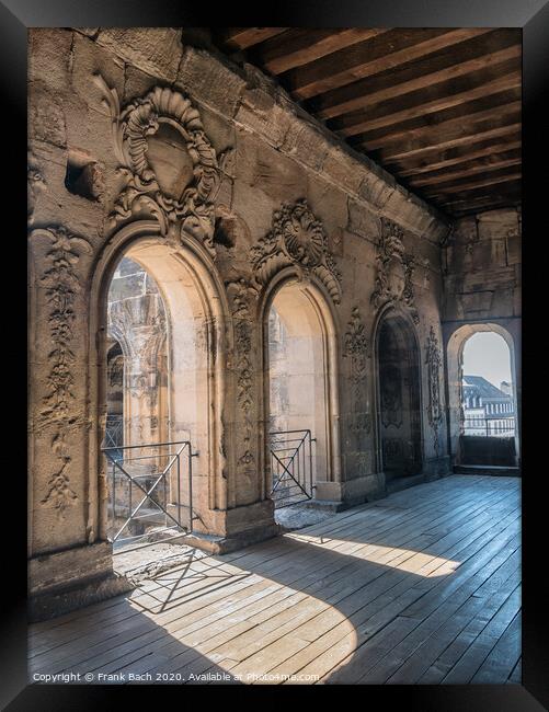 Porta Nigra interior in Trier Framed Print by Frank Bach
