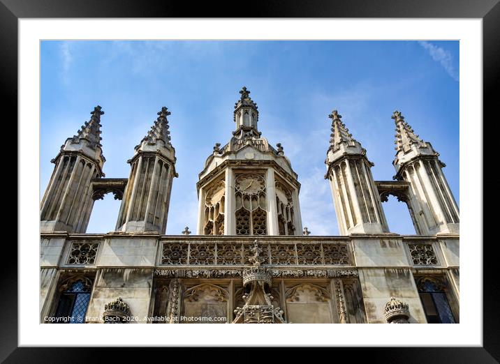 Kings college chapel Cambridge  Framed Mounted Print by Frank Bach