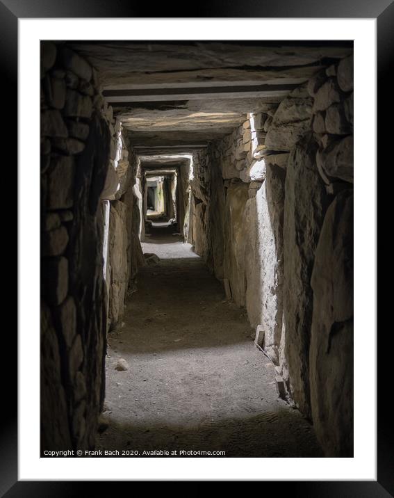 Knowth Neolithic Mound Eastern Passage Tomb in Ireland Framed Mounted Print by Frank Bach