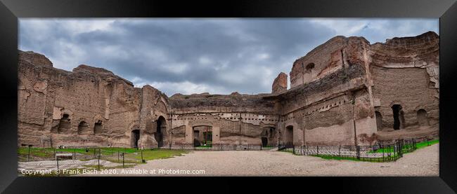 Baths of Caracalla from ancient Rome, Italy Framed Print by Frank Bach