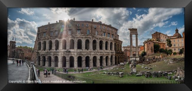 Theater of Marcello in ancient Rome, Italy Framed Print by Frank Bach