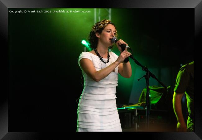 CAMBRIDGE UK,  JULY 27 2007: Kate Rusby, English contemporary fo Framed Print by Frank Bach