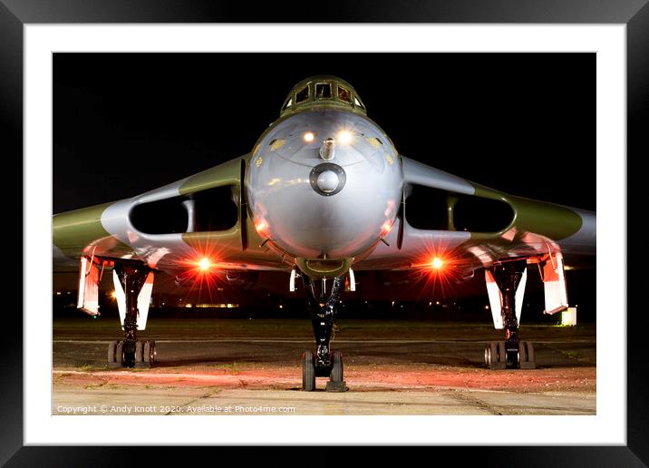 Night bomber Framed Mounted Print by Andy Knott