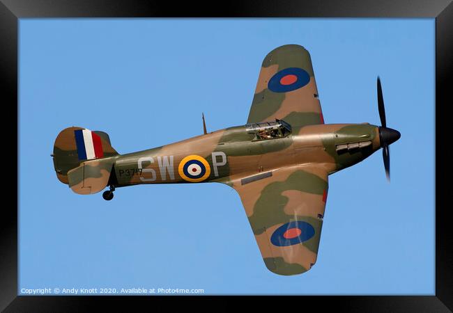 Hawker Hurricane Mk1  Framed Print by Andy Knott