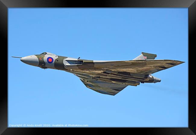 Avro Vulcan XH558 Framed Print by Andy Knott