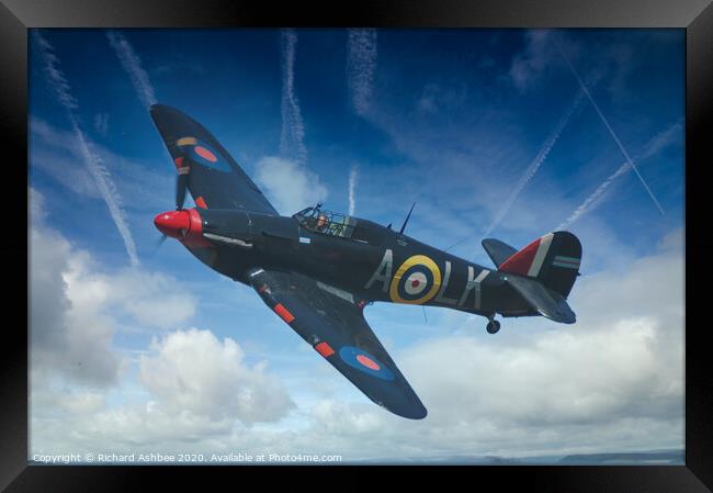 RAF Hurricane  Framed Print by Richard Ashbee