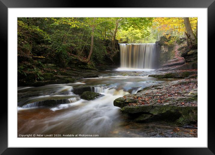 Big Weir Clywedog Valley Framed Mounted Print by Peter Lovatt  LRPS