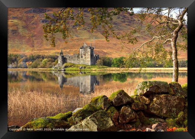 Kilchurn Castle and Loch Awe Reflections Framed Print by Peter Lovatt  LRPS