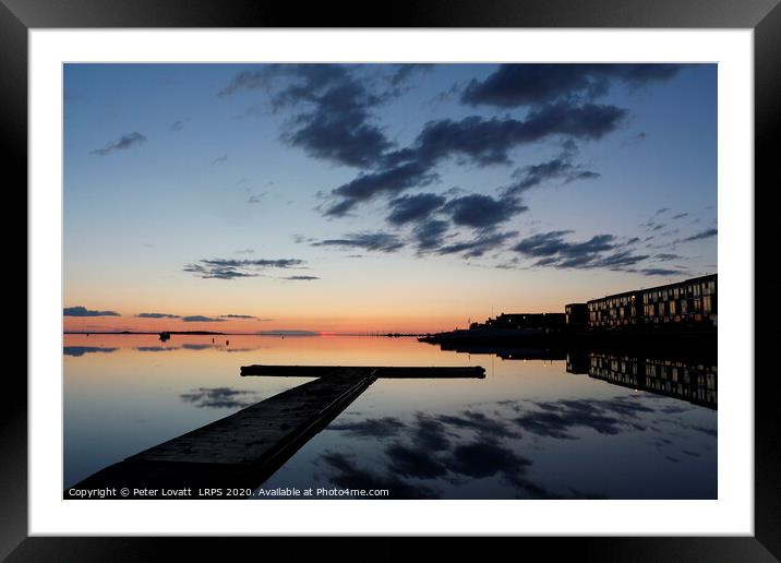 Jetty at Sunset, West Kirby Framed Mounted Print by Peter Lovatt  LRPS