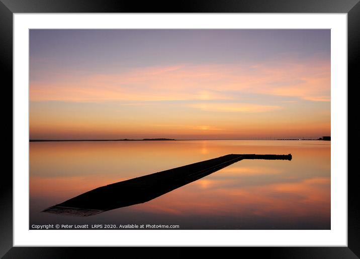 Jetty Sunset, West Kirby Framed Mounted Print by Peter Lovatt  LRPS