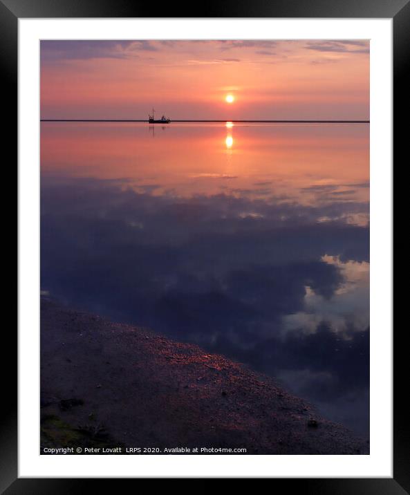 Meols Reflections Framed Mounted Print by Peter Lovatt  LRPS