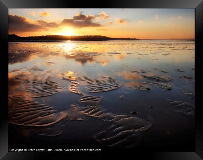 Wirral Sunrise Framed Print by Peter Lovatt  LRPS