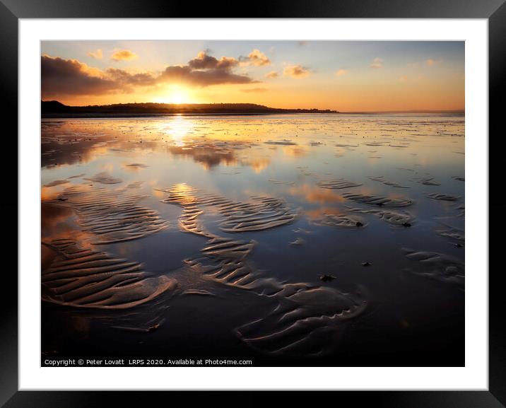 Wirral Sunrise Framed Mounted Print by Peter Lovatt  LRPS
