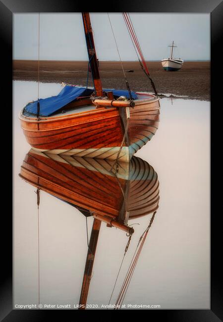 Brown Sailing Boat Framed Print by Peter Lovatt  LRPS