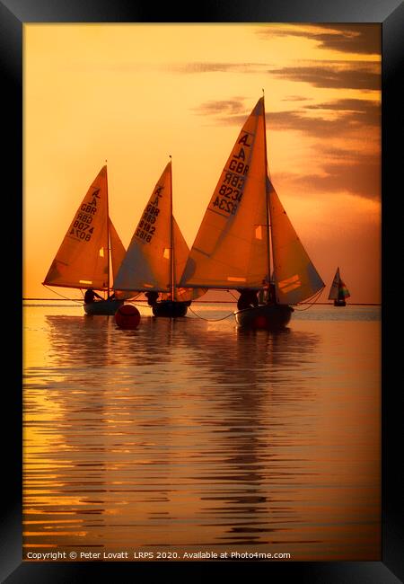 Three Sailing Boats Framed Print by Peter Lovatt  LRPS