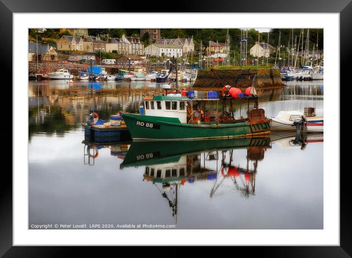 Tarbert Harbour, Kintyre, Scotland Framed Mounted Print by Peter Lovatt  LRPS