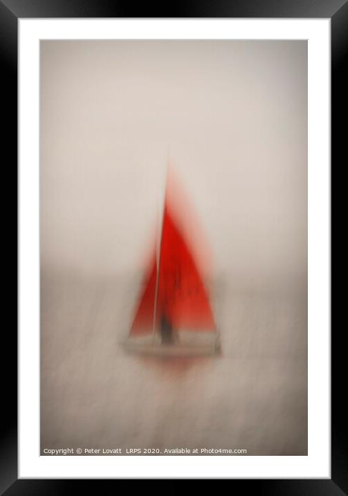 Red Sails Framed Mounted Print by Peter Lovatt  LRPS