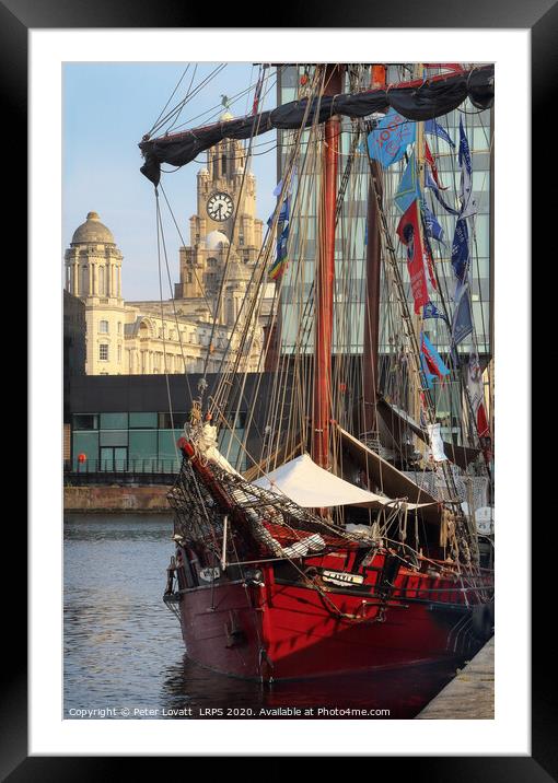 Liverpool Tall Ship Framed Mounted Print by Peter Lovatt  LRPS