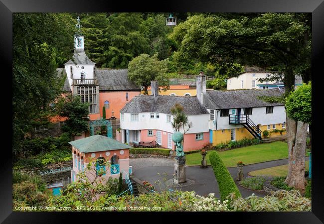 Portmeirion Village Framed Print by Peter Lovatt  LRPS