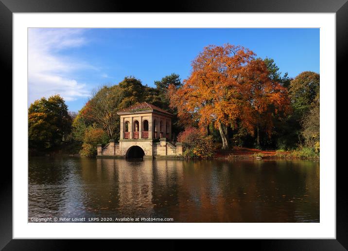 Birkenhead Park in Autumn Framed Mounted Print by Peter Lovatt  LRPS