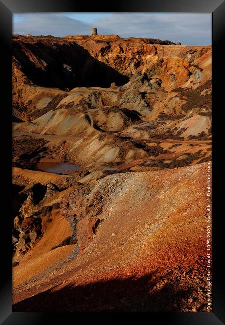 Great Opencast Mine, Parys Mountain, Anglesey Framed Print by Peter Lovatt  LRPS