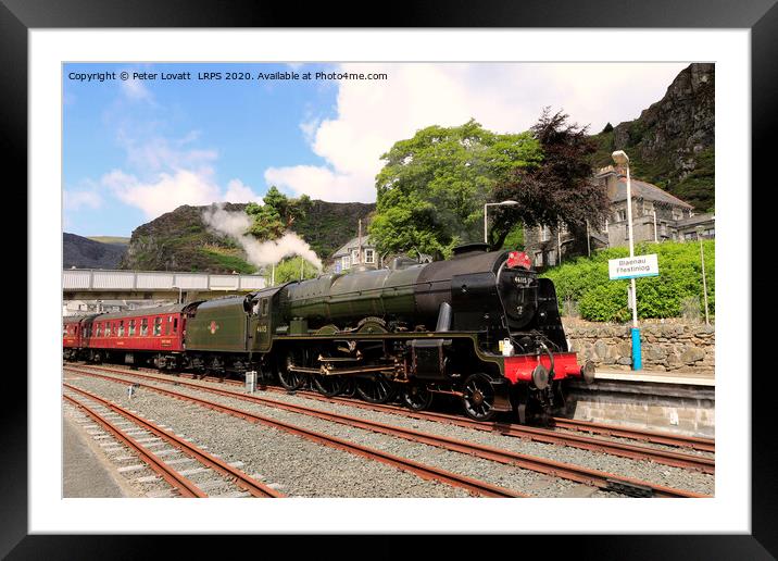 46115 Scots Guardsman at Blaenau Ffestiniog 2017 Framed Mounted Print by Peter Lovatt  LRPS