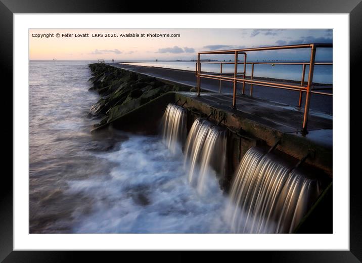 West Kirby Marine Lake, Wirral Framed Mounted Print by Peter Lovatt  LRPS