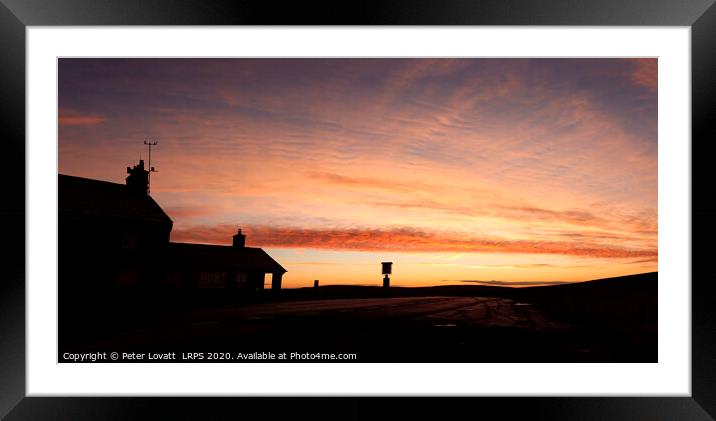 The Cat and Fiddle Inn at Dawn Framed Mounted Print by Peter Lovatt  LRPS