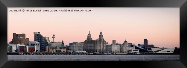 Panoramic image of Liverpool Waterfront Framed Print by Peter Lovatt  LRPS