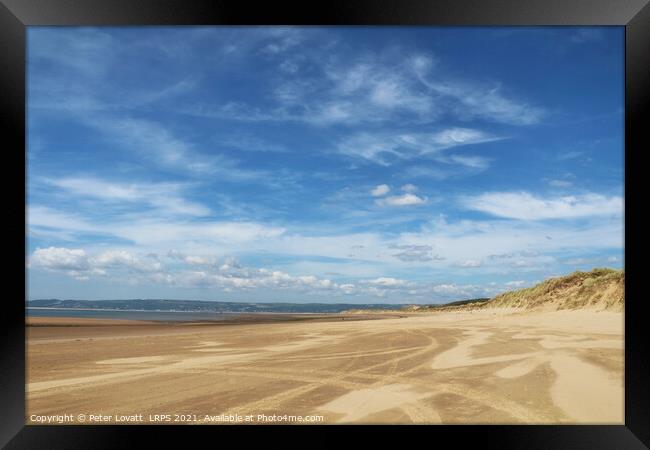Whitford Sands, Gower Peninsula, South Wales Framed Print by Peter Lovatt  LRPS