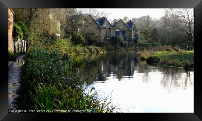 River Itchen Winchester Framed Print by Peter Barber
