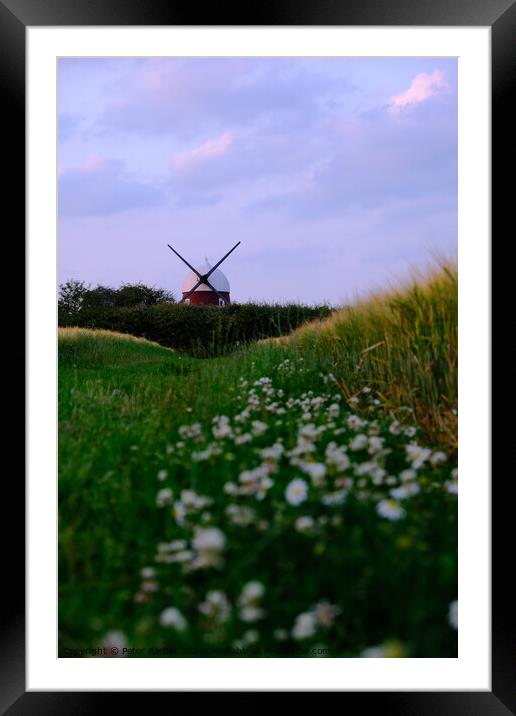 Windmill Hill Hampshire Framed Mounted Print by Peter Barber