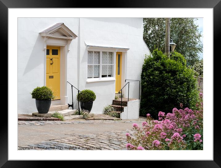 Picturesque Arundel Side Street Framed Mounted Print by Peter Barber