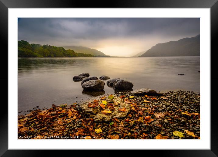 Ullwater Autumnal Sunrise Framed Mounted Print by Dick Lloyd