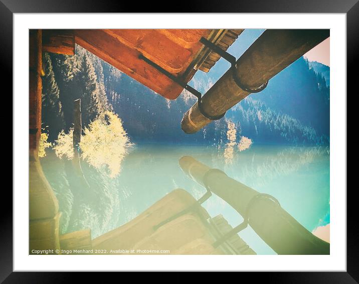 At the mountain lake in Austria Framed Mounted Print by Ingo Menhard