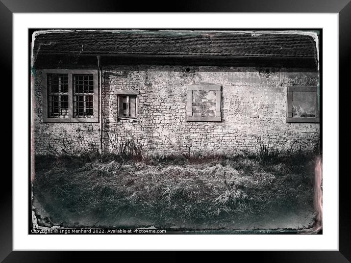 Abstract The old barn Framed Mounted Print by Ingo Menhard