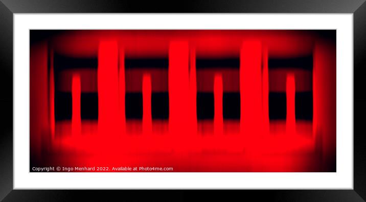 Red light district Framed Mounted Print by Ingo Menhard