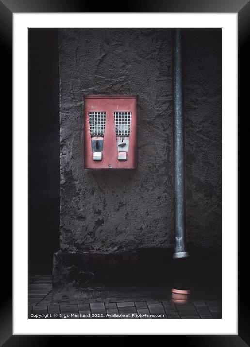 Gumball machine Framed Mounted Print by Ingo Menhard