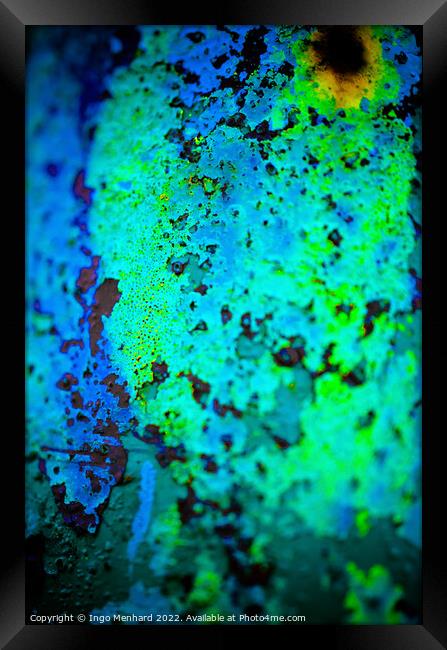Neon rust Framed Print by Ingo Menhard