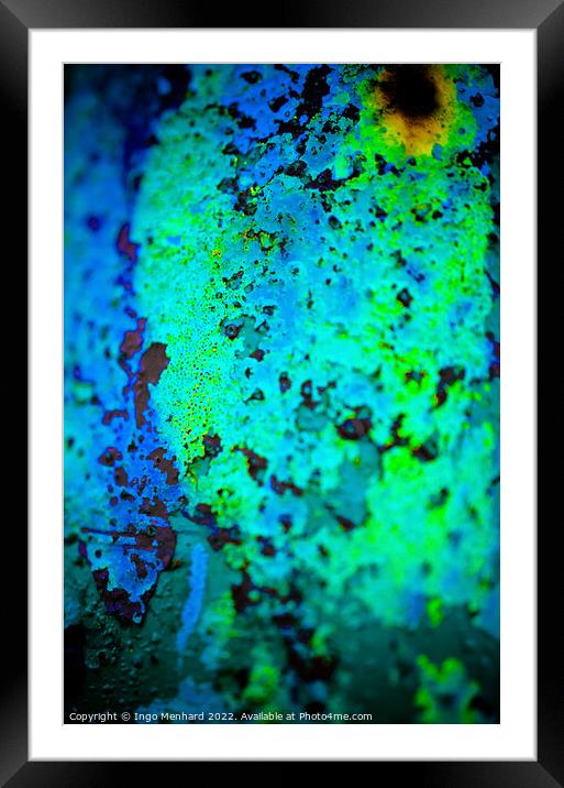 Neon rust Framed Mounted Print by Ingo Menhard