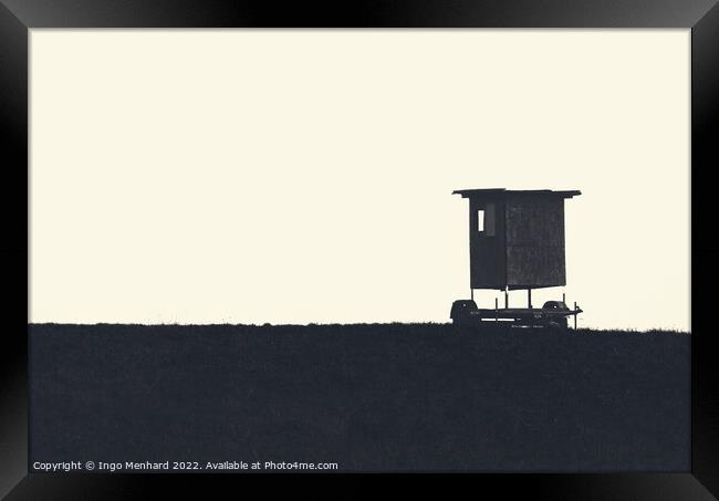 Lonely hunter Framed Print by Ingo Menhard