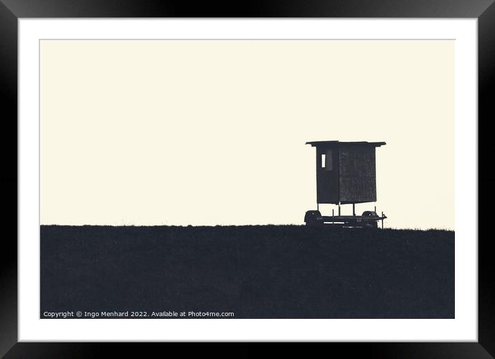 Lonely hunter Framed Mounted Print by Ingo Menhard
