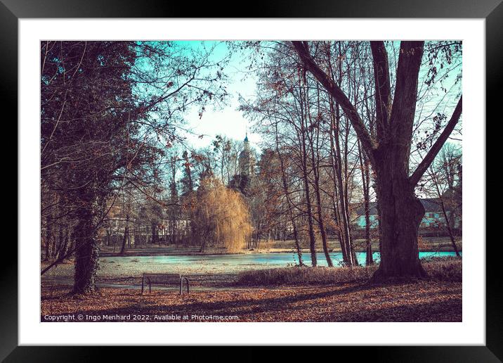 One moment in autumn Framed Mounted Print by Ingo Menhard